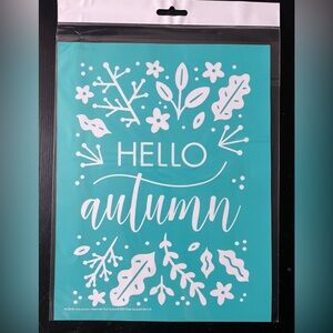 * HELLO AUTUMN ~ Chalk Couture reusable transfer - 8.5x11